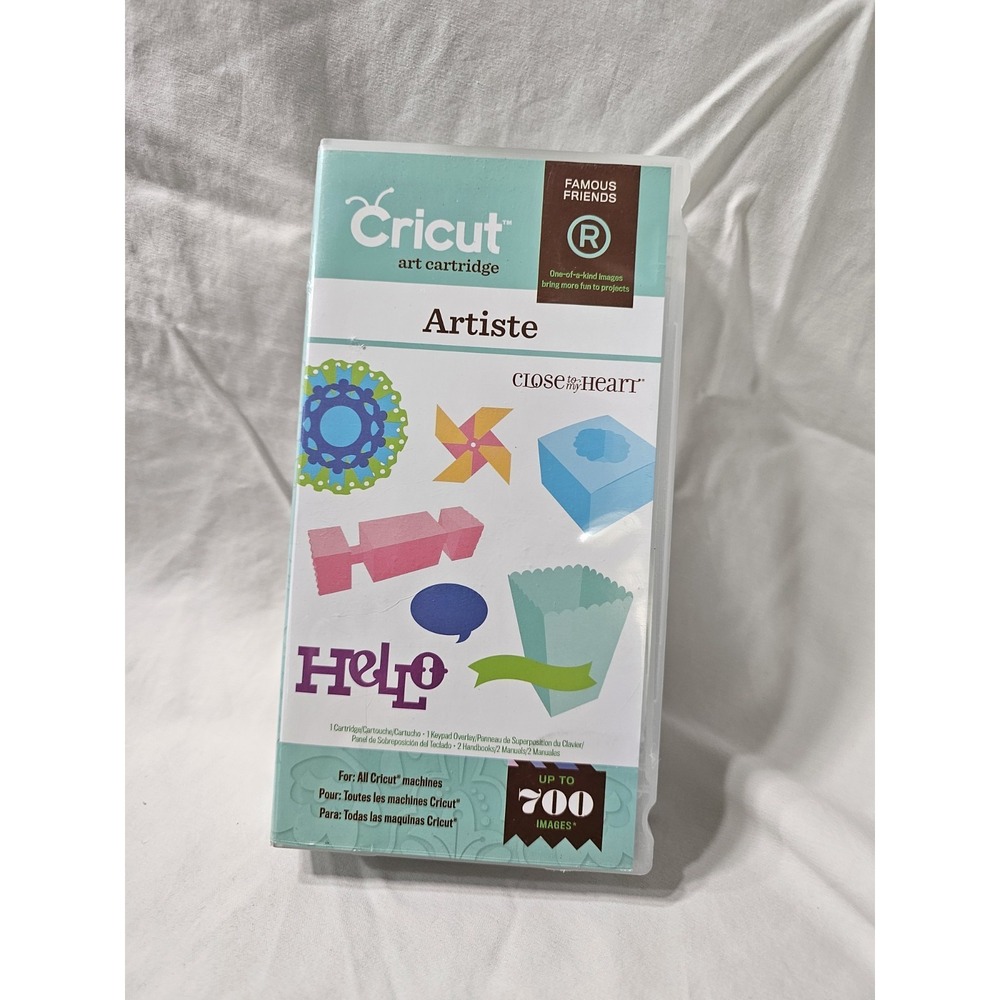 Cricut Cartridge ARTBOOKING‎ Close To My Heart Case, Cartridge, Manual, Keypad